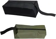 Metal Parts Repair Organizer Pouch,2 Pieces Small Tool Bags, Waterproof Oxford Canvas Zipper Storage Case,Multi-Purpose Small Zipper Tool Pouch, for Tools, Gadgets, Office Supplies, Cosmetics