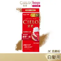 在飛比找蝦皮商城優惠-CIELO 宣若 EX染髮霜 3C 焦糖棕｜日本製 白髮專用