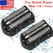 2x Replacement Shaver Foil Head Part Cutter For 32B 3 Series Braun Razor Blade