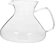 ABOOFAN Chic Portable Glass Kettle Heat Resistant Pitcher for Coffee Milk Storage