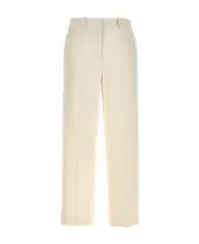 Theory Admiral Crepe Relaxed Straight Pants US0 Nude