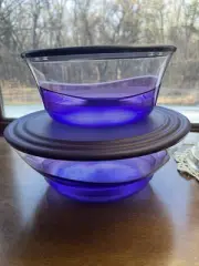 New Tupperware Sheerly Elegant 2 piece bowl set