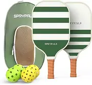 Pickleball Paddles Set of 2, USAPA Approved Pickleball Paddles Fiberglass Face Lightweight Pickleball Rackets with Enhanced PP Honeycomb Core Pickleball Set for Men & Women