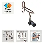 Camera Harness for One Camera,Single Leather Shoulder Strap for Photographers...