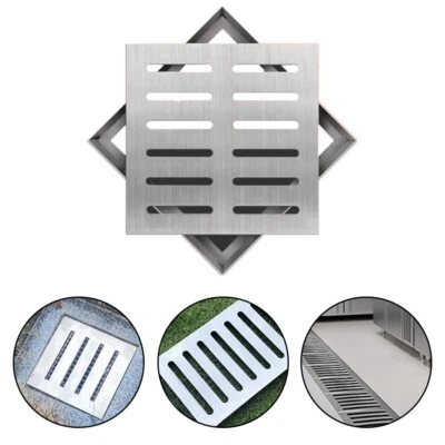 Outdoor Square Drain Grate Designed to Enhance Water Management Systems