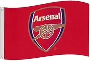 Arsenal FC Core Crest Flag (UK Size: One Size) (Red)