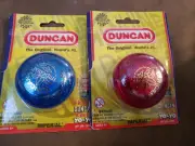 Duncan Imperial Yo Yo Genuine Original See Thru Transparent Blue & Red