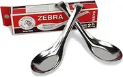 Thai Stainless Steel Ramen Spoon, Zebra Brand, Pack of 2