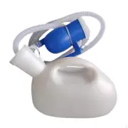 Male Urinal Bottle Pee 2000ml Urinary Container Reusable 59.06" Long Hose white