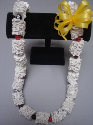 Hawaiian Recycled Paper Lei Sports Ball Graduation Gift
