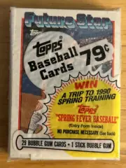1989 Topps Cello Pack Gregg Jefferies Mets (Top) Mike Smithson Red Sox (Back)