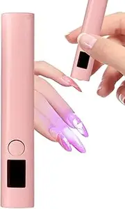 Gel Light for Nail Polish,Quick Drying LED UV Manicure Light Rechargeable - Nail Dryer Lamp with 250mAh Battery, Type-C Charging for Home, Travel, Business Trip