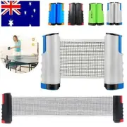 2 Paddles Instant Table Tennis Set Portable Turn Table into Ping Pong Net New AU