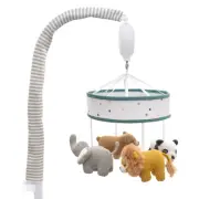 Lolli Living Day At The Zoo Baby/Newborn Nursery Musical Cot Hanging Mobile