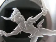 1 OZ.SILVER FEATURES DISNEY'S PETER PAN + GOOFY MICKEY-MINNI, DONALD-DAISY +GOLD