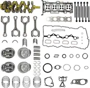 2.4L G4KJ Engine Rebuild Overhaul Kit w/Crankshaft Head Gasket Set,Piston Set Connecting Rods Fit for Kia Sportage Optima Sorento Hyundai Tuscon Sonata Santa Fe Sport 2.4L 2011-2019