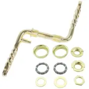OG LOWRIDER 5 1/2" (140MM) BICYCLE 1 PIECE STEEL TWISTED CRANK GOLD W/ B.B