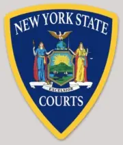 2 Inch Non-Reflective New York State Courts Vinyl Sticker Decal