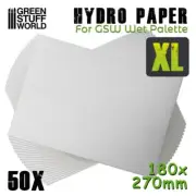 Hydro Paper XL x50 - foam painting acrylic water modelling for wet palette