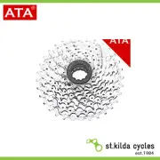 ATA Bicycle Cassette - 9 Speed - 11-32T - HG Driver - Chrome Plated