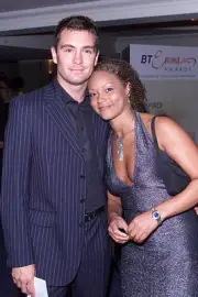 British actress Angela Griffin and boyfriend Matthew Parry arrives- Old Photo