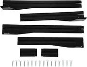 Car Side Skirts, Glossy Black Rocker Panel Extensions, 2.2m Lower Side Splier for Audi