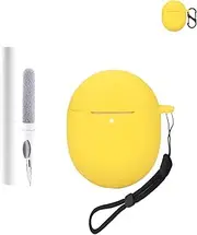 Silicone Protective Case for Google Pixel Buds Pro 2 Earbuds - Durable and Eco-Friendly Bluetooth Earphone Cover with Precise Holes - Yellow