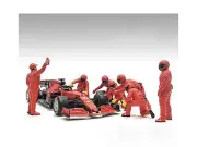 2023 Formula One F1 Pit Crew 7 Figure Set - Team Red Release III for 1/18 Sca...