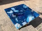 30" Square Blue Agate Coffee & Tea Table Top Living Room Garden Furniture Decors