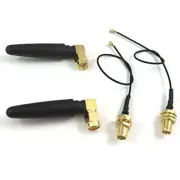 2.4ghz 2.4 G WiFi Antenna 2dbi SMA Male (Pin) Connector with Mini PCI U.FL to
