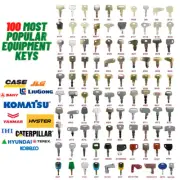 100 Construction Digger Master Ignition Key Set For Cat Volvo JCB Case JD Kubota
