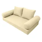 |COVER ONLY| Style1 Queen Knife Edge Daybed Mattress Bolster Pillow Covers AD103