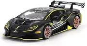 Scale Finished Model Car Scale 1:32 for Lamborghini Huracan ST EVO Diecast Alloy Sports Model Car Simulation Pull Back Vehicle Gifts Miniature Replica Car(Size:Black)