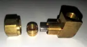 Parker 270NTA-8-6 DOT Female Elbow 5/8"x1/2" - Air Brake - Brass 1470-10D
