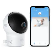 Eufy Baby 2K Smart Indoor WiFi Baby Monitor Sound and Room Temperature Detection / Night Vision [T8360C22]