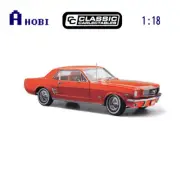 Classic Carlectables 1:18 Scale Ford 1966 Pony Mustang Signal Flare Red Model Ca