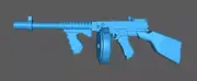 Thompson Tommy Gun Submachine Gun 1:18 Scale Weapons 3.75 Inch Action Figures