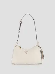 GUESS Women's White Cresidia Top Zip Shoulder Bag