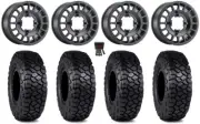 Method 407 15" Wheels Black 30" Intersect Tires Renegade Outlander