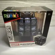 Rubik’s Cube Marvel Black Panther Cuber Solvable Puzzle With Stand, NEW. (H2)