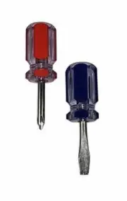 Great Lakes Select Short, Stubby Slotted Flat and Phillips Screwdriver, 2 Pack S