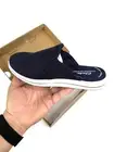 NEW Clarks CLOUDSTEPPERS Breeze Shore Navy Blue Slip-On Mules Women’s 5