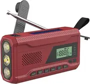 Radio Set,AM/FM Emergency Hand Crank Radio 3 in 1 LED Flashlight for Emergency Portable 4500mAh Power Bank Emergency Rescue Mountain Climbing Adventure Use