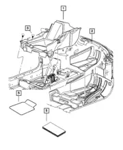 Genuine Mopar Mat Kit 5LA76HL1AA (for: Chrysler)