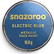 Snazaroo Metallic Face Paint, 18ml, Electric Blue
