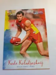 2018 Select NAB AusKick Special Edition Kade Kolodjashnij - Gold Coast NNO Rare