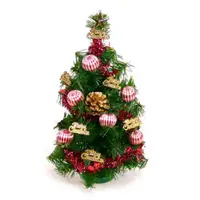 在飛比找ETMall東森購物網優惠-摩達客★台灣製迷你1呎/1尺(30cm)裝飾綠色聖誕樹（金松