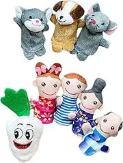 Finger Puppet Set | Storytelling Learning Finger Puppets Toys - Interactive Storytime Educational Prop for Role Playing Travel Entertainment