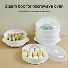 Microwave Steamer Safe Space-saving Large Capacity Cooking Steamer Dish Sturdy