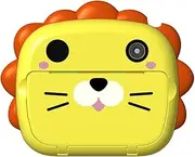 Kids Camera Instant Thermal Printer 2.4 Inch Screen 12MP Digital Camera Support Timer Shooting Auto Focus 1080FHD Video Record Thermal Inkless Printing with 3 Rolls White Print Paper Toddler Yellow